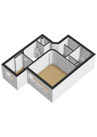 Floorplan - Schieweg 89A02, 3038 AJ Rotterdam